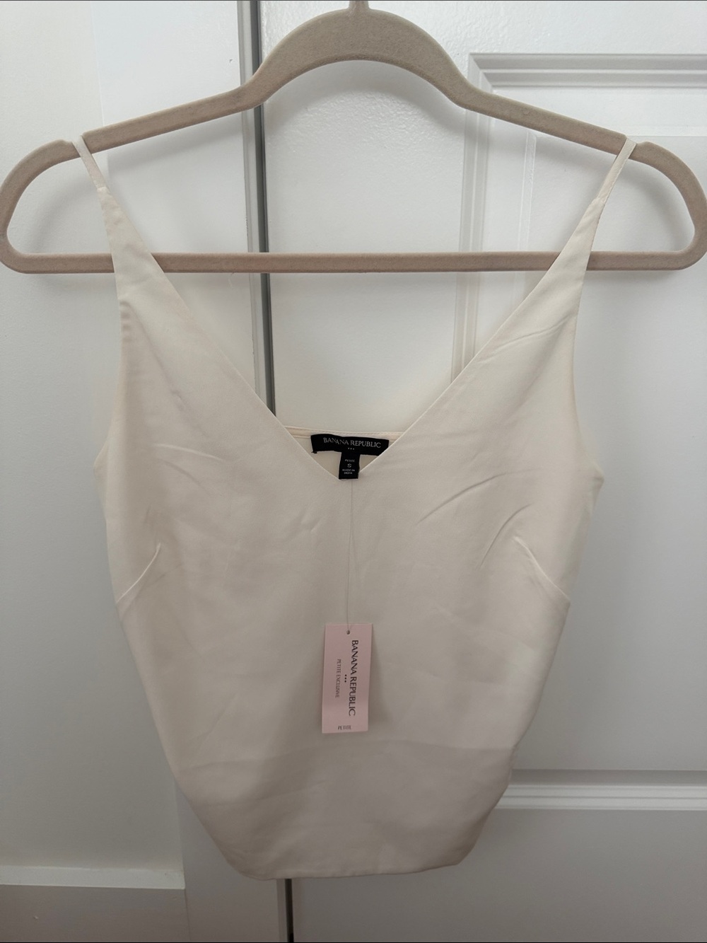 Banana Republic Cream V-Neck Cami